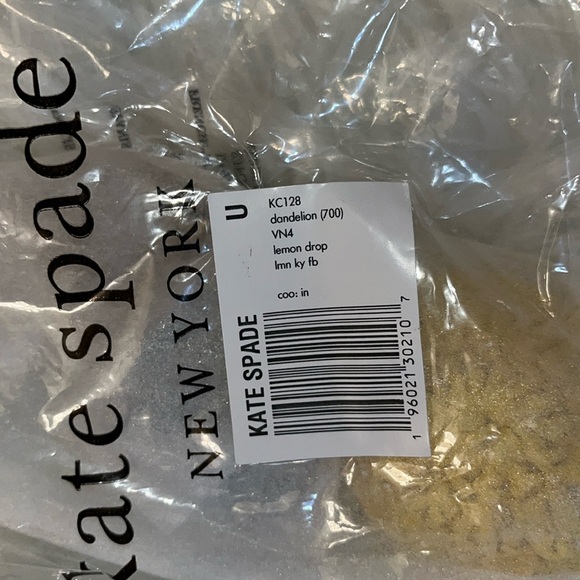 kate spade NWT! $98 MSRP Lemon Drop Beaded Crochet Key Fob - Picture 6 of 7